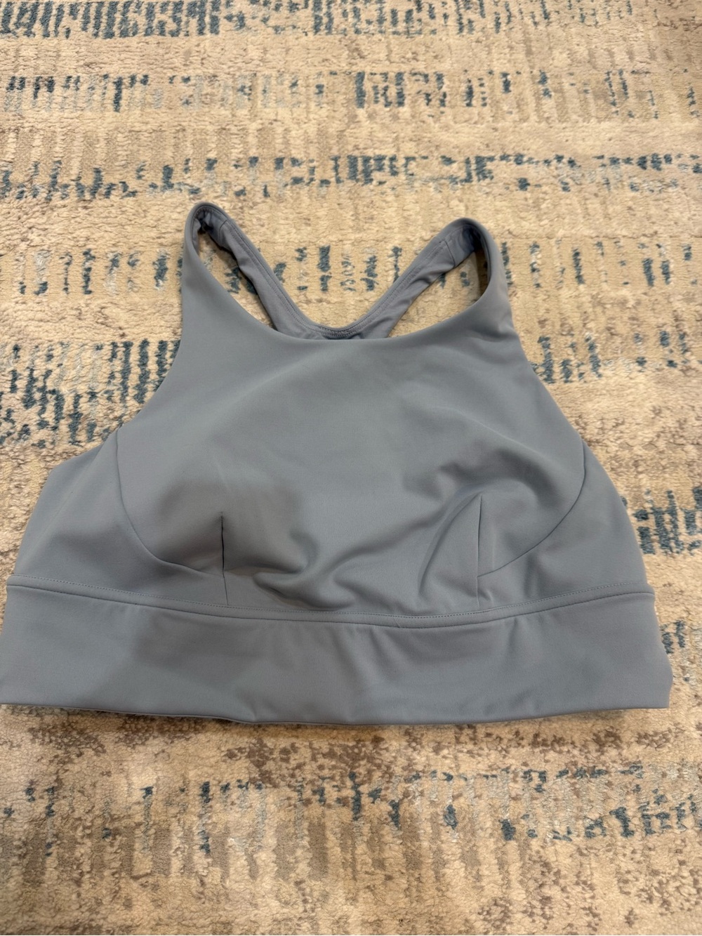 lululemon athletica Chambray Blue Gray Activewear Set - Sports Bra, Tank, Shorts - Picture 7 of 9